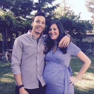 Polka Dot Maternity Dress size M